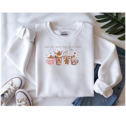 Cozy Christmas Sweatshirt: Holiday Cocoa Crewneck - Festive Apparel