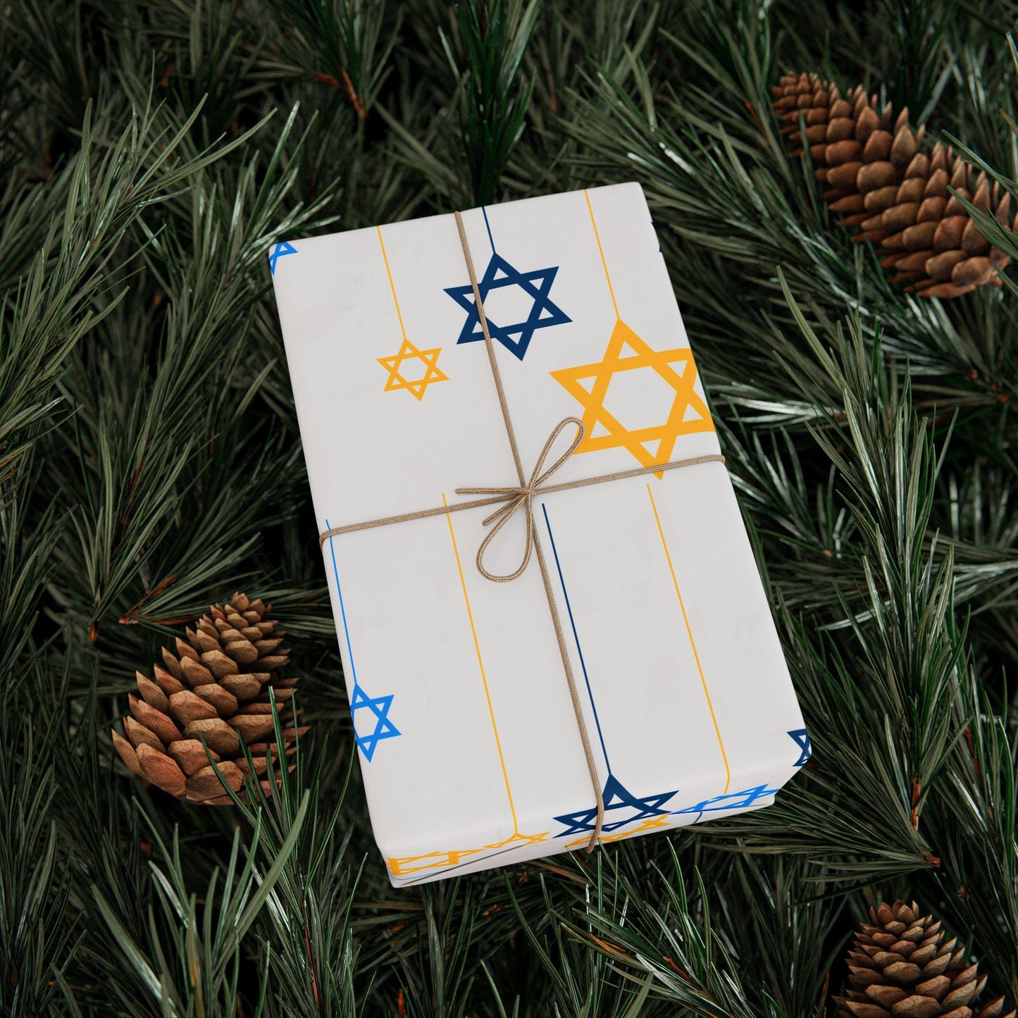 Jewish-Themed Wrapping Papers for Hanukkah and Shabbat, Festive Gift Wrap, Holiday Wrapping, Star of David Decor