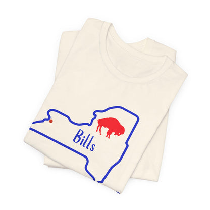 Bills Unisex Tee | Game Day T-Shirt, Fan Gear, Sports Apparel, Buffalo Merchandise, NY Pride Shirt