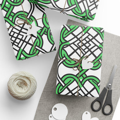 Festive Gaelic Wrapping Papers for Holidays, Gift Wrapping, Eco-Friendly Gift Wrap, Unique Patterns, Birthday Decor, Party Supplies