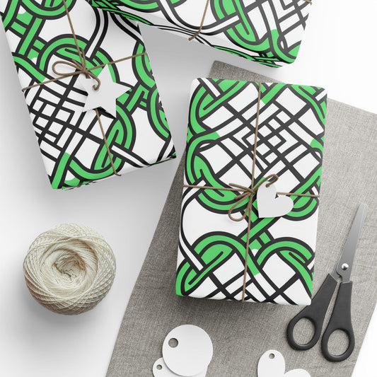 Festive Gaelic Wrapping Papers for Holidays, Gift Wrapping, Eco-Friendly Gift Wrap, Unique Patterns, Birthday Decor, Party Supplies