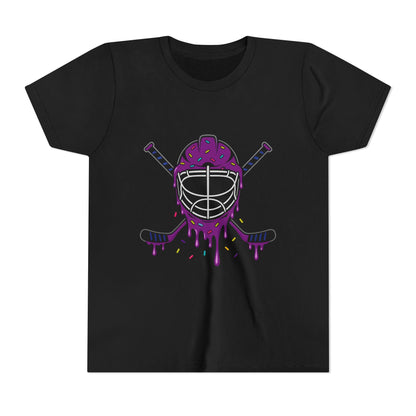 Colorful Hockey Goalie Youth Tee: Kids Sports Shirt