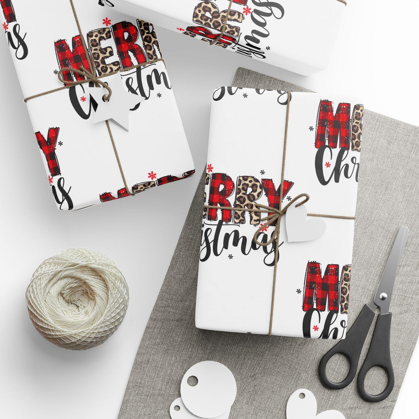 Festive Wrapping Paper Roll, Cute Gift Wrap for Holidays, Christmas, Birthdays, Unique Present Packaging, Eco-Friendly Material