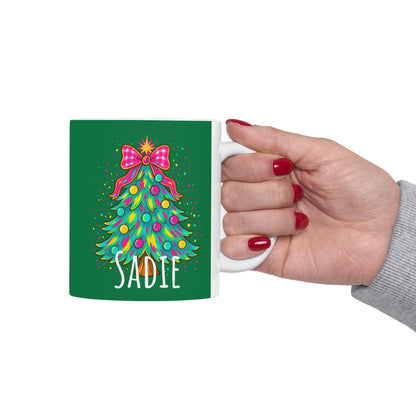 Personalized Christmas Mug, Holiday Coffee Cup, Unique Gift for Friends, Family, and Secret Santa, Winter Decor, 11oz & 15oz Options