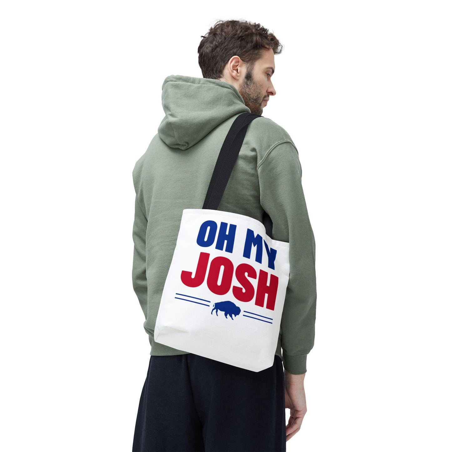 Oh My Josh tote bag | Patriotic buffalo graphic