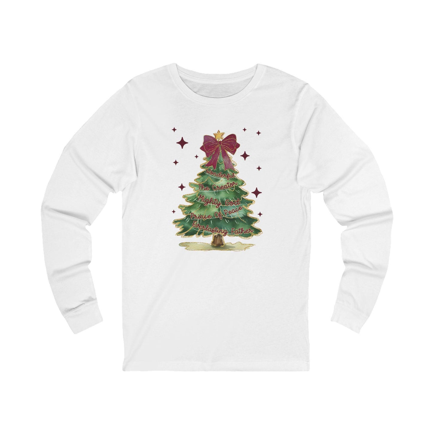 Christmas Tree Long Sleeve Tee, Holiday Shirt, Unisex Christmas Gift, Winter Fashion, Festive Apparel, Comfortable Tee