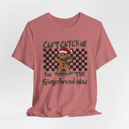 Gingerbread Man Holiday Tee - Fun Christmas Shirt, Gift for Bakers, Family Pajama Party Outfit, Unique Winter Apparel, Cute Gingerbread Gift