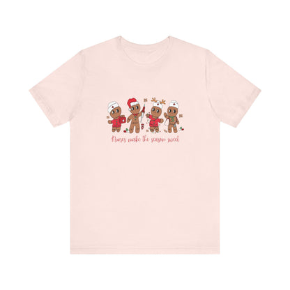 Nurses Make The Season Sweet T-Shirt, Gingerbread Bakers Tee, Medical Worker Gift, Healthcare Appreciation Shirt, Nurse Christmas Present