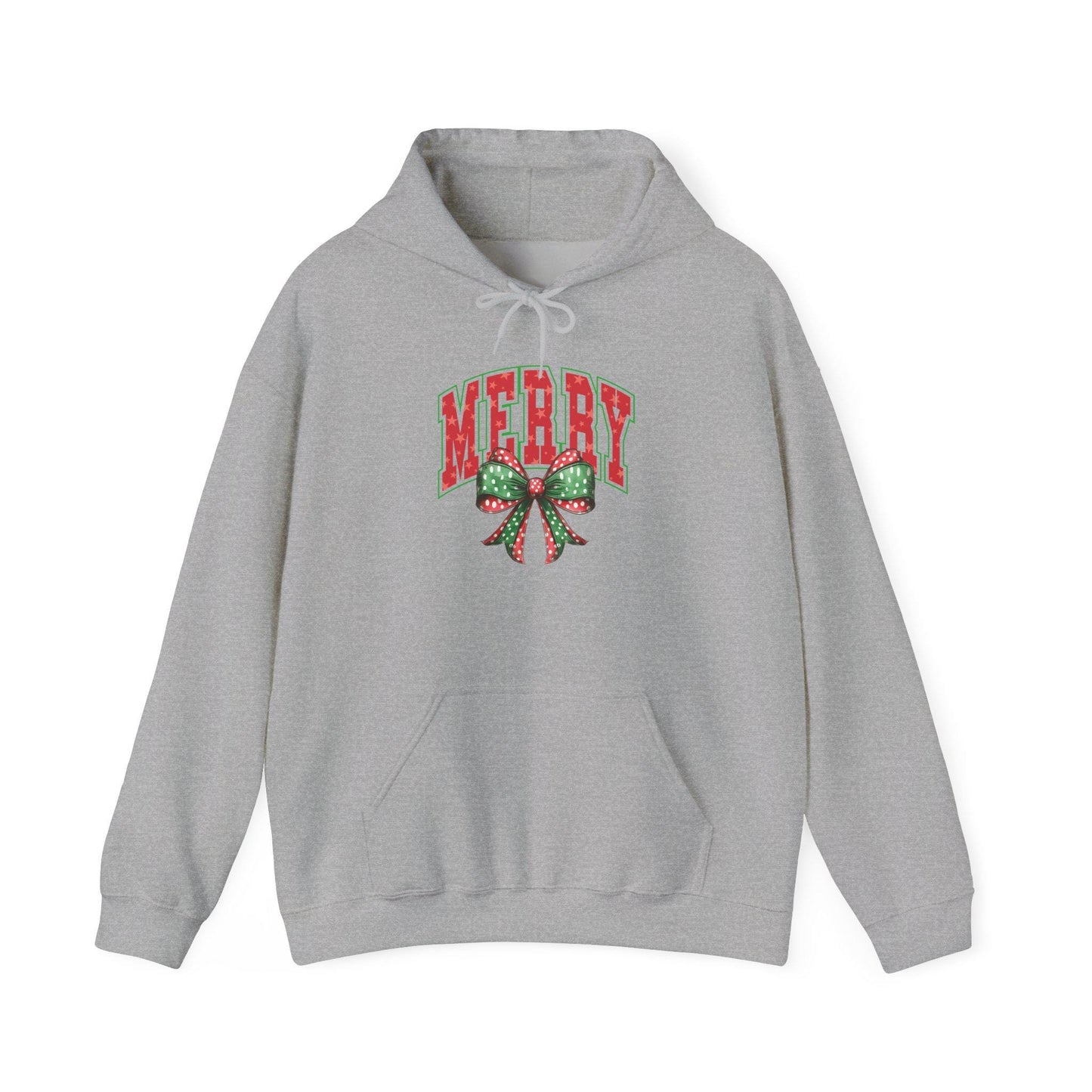 Merry Holiday Hoodie, Festive Sweatshirt, Christmas Gift, Winter Apparel, Cozy Clothing, Unisex Sweater