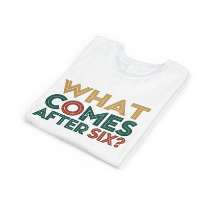 6 7 SIX SEVEN  6-7 Playful Youth Tee with Fun Question, Perfect for Birthdays, Playdates, School Events, Kids' Gifts, Trendy Outfits
