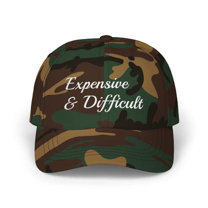 Expensive & Difficult Dad Cap,  Embroidered Baseball Hat, Funny hat