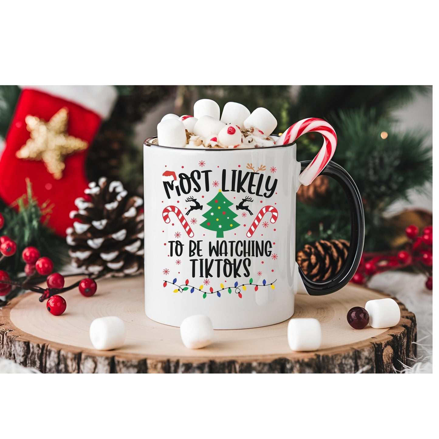 Most Likely to Be Making TikToks Christmas Mug
