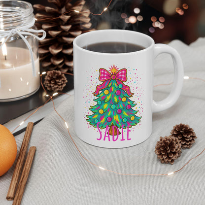 Personalized Christmas Mug, Holiday Coffee Cup, Unique Gift for Friends, Family, and Secret Santa, Winter Decor, 11oz & 15oz Options