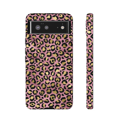 Pink Leopard Print Phone Case: Trendy Tech Accessory