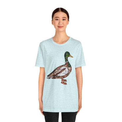 Duck Camouflage Tee, Nature Lover Shirt, Hunting Gift, Outdoor Adventure Tee, Casual Wear, Animal Print T-Shirt